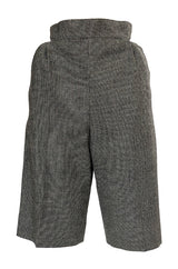 Rare 1980s Chloe Knee Length Check Suiting Dress City Shorts