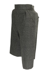 Rare 1980s Chloe Knee Length Check Suiting Dress City Shorts