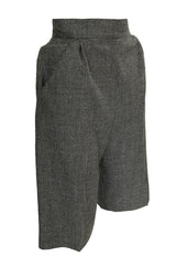 Rare 1980s Chloe Knee Length Check Suiting Dress City Shorts