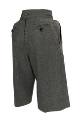 Rare 1980s Chloe Knee Length Check Suiting Dress City Shorts