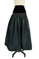 1970s YSL Silk Taffeta Ball Gown Skirt