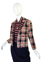 1970s Chanel Three Piece Boucle Suit