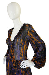 1970s Yves Saint Laurent Silk Knit Dress