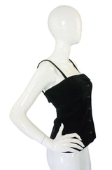 1970s Yves Saint Laurent Velvet Corset