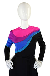 1960s Rare Louis Feraud Rainbow Dress