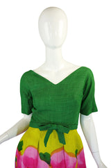 Rare 1959 Philip Hulitar Floral Gown