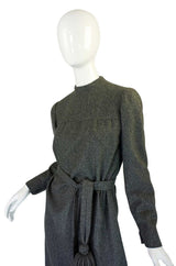 1960s Pom Pom Tassle Dior Wool Dress
