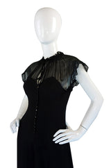1970s Ossie Clark Radley Crepe Dress