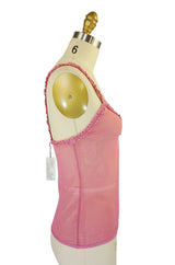 Recent Prada Pink Tulle Stretch Tank Top