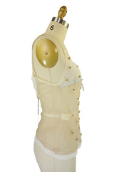 Recent Prada Rhinestone Silk Organza Camisole Top