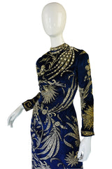 1960s Pearl Detailed George Halley Gown