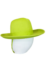 1960s Round Lime French Hat with Tie