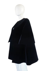 1967 Couture Christian Dior Velvet Cape