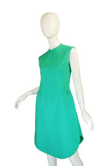 1960s Turquoise Couture Beene Dress