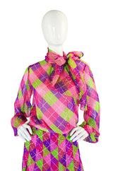 c1979 Yves Saint Laurent Harlequin Set