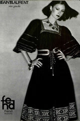 S/S 1977 Yves Saint Laurent Peasant Top & Skirt