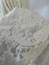 Incredible 2012 Alexander McQueen Ivory Lace Corseted Wedding Dress w High Front and Trained Back