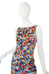 Spring 1996 Todd Oldham Runway Check Dress