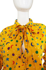 1979 Stars & Moons YSL Silk Shirt