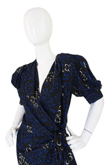 1971 Yves Saint Laurent Silk Wrap Dress