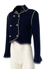 Spring 1992 Chanel Runway Lookbook Ad Campaign Patent Ribbon Jacket