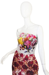 Fall 2011 Mary Katranzou Strapless Print Dress