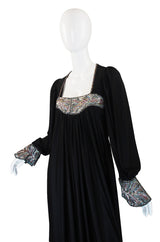 Museum Held 1970s Bill Gibb Sequin Detail Jersey Dress