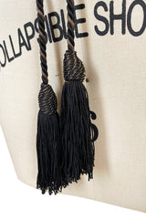 1976-77 Yves Saint Laurent Russian Collection Black & Gold Corset Tie Belt