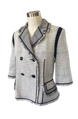 Recent Louis Vuitton Fringe Edging Detailed Wool 'Blanket' Jacket
