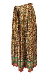 F/W 1984 Yves Saint Laurent Ad Campaign Documented Metallic Skirt