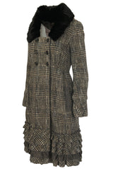 Fall 2006 Louis Vuitton Tweed Boucle Coat with Detachable Collar