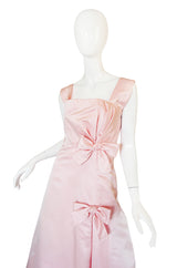 Romantic 1980s Pink Arnold Scaasi Boutique Bow Gown
