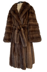 Rare 1984 Christian Dior Haute Couture by Canton Furs Model #3007 ‘Dynastie' Russian Sable Coat