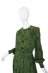 1971 Givenchy Haute Couture Silk Dress