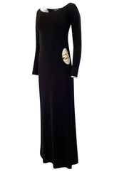 Important Fall 1996 Tom Ford for Gucci KeyHole Gown w Gold G-string Belt