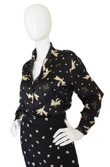 1980s Handpainted Ungaro Top & Skirt