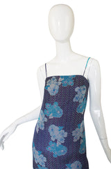1970s Pierre Balmain Silk Voile Print Dress