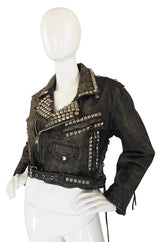 1970s Motorcross Studded Leather Jacket