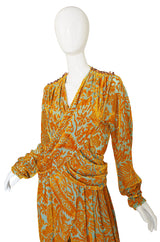 1980s Krizia Cut Silk Velvet Pant & Top Set