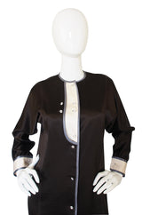 1980s Geoffrey Beene Tuxedo Shift Dress