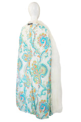 1973 Donald Brooks Ostrich Feather Maxi Coat