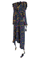 Fall 2016 Vetements Blue Floral Jersey Runway Dress Look 41