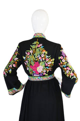 Exceptional Antique Hand Embroidered Coat or Gown