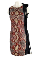 Spring 2009 Prada Runway Snakeskin Print Open Side Dress