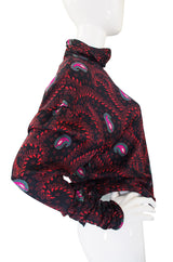 1980s Ungaro Silk Print Paisley Top