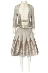 Spring 2005 Alexander McQueen 'It's Only a Game' Runway Skirt & Jacket Set