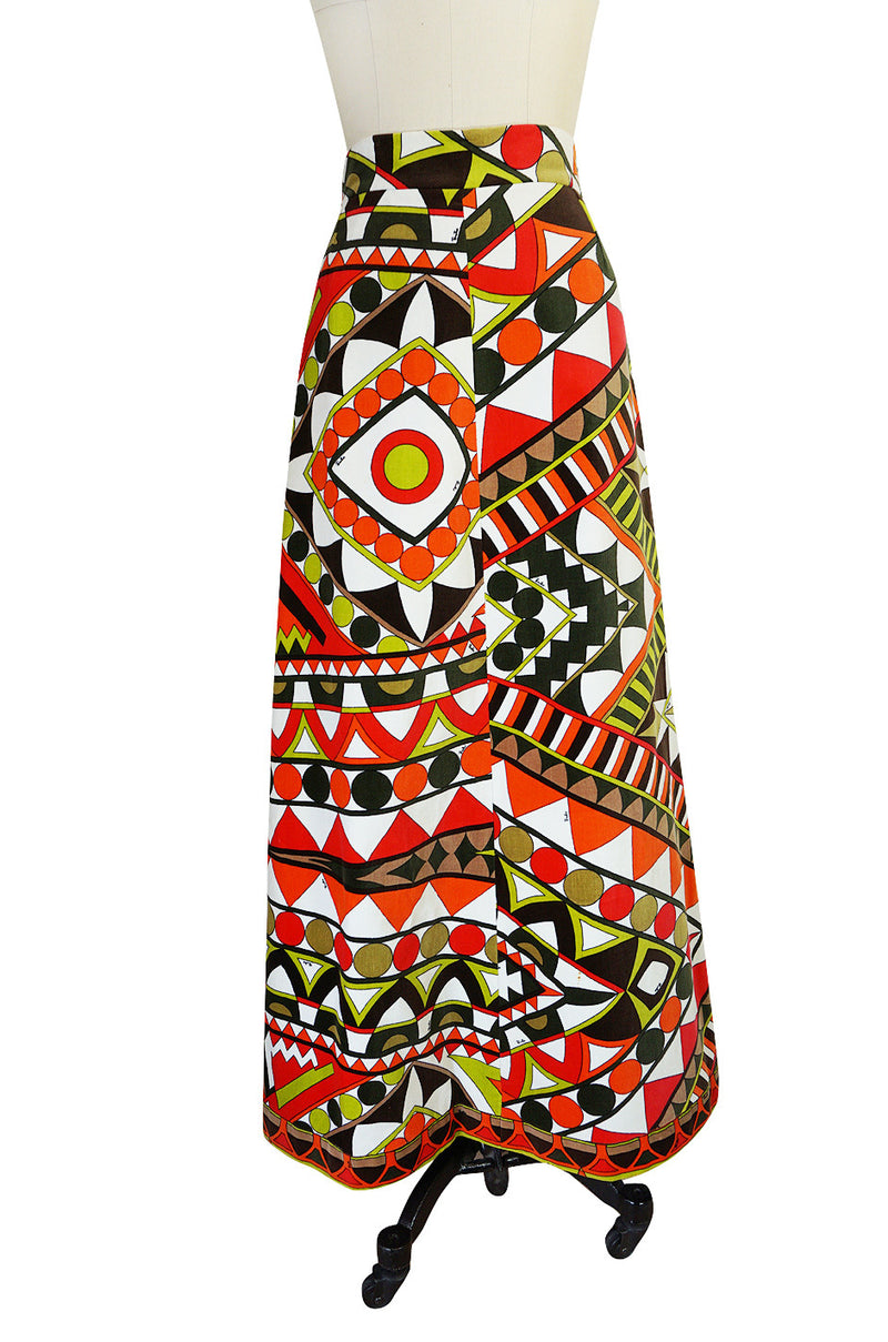 Beautiful 1960s Velvet Emilio Pucci Maxi Skirt