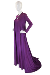 1971 Couture Runway Halston Jersey Dress & Coat