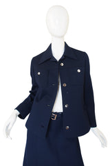1960s Miss Dior Deep Blue Structured Suit