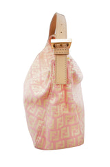Early 2000s Pink and Gold Fendi Logo Mini Bag